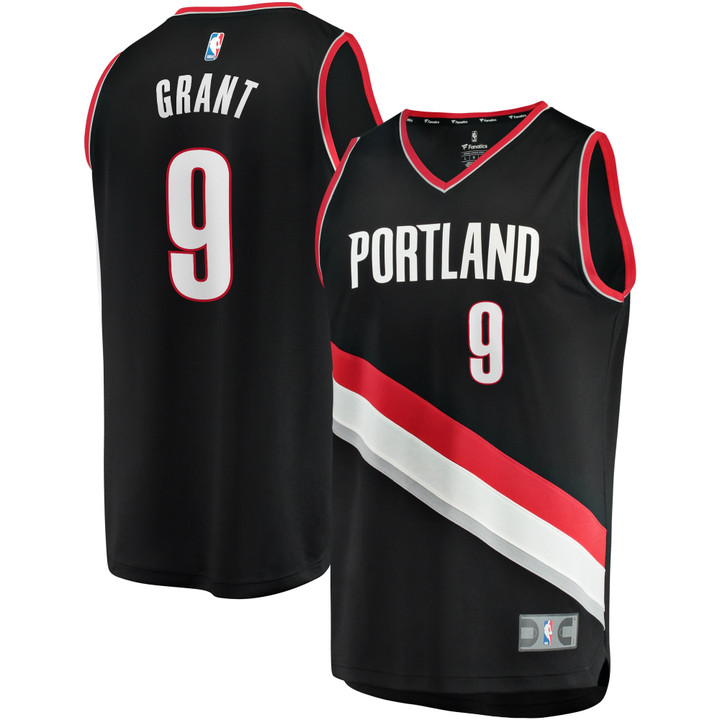 Jerami Grant Portland Trail Blazers Fanatics Branded Fast Break Replica Jersey - Icon Edition - Black
