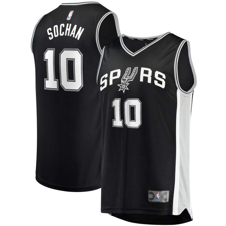 Jeremy Sochan San Antonio Spurs Fanatics Branded 2022 NBA Draft First Round Pick Fast Break Replica Player Jersey - Icon Edition - Black