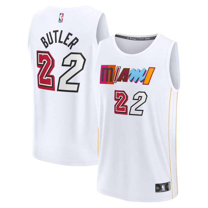 Jimmy Butler Miami Heat Fanatics Branded 2022/23 Fastbreak Jersey - City Edition - White