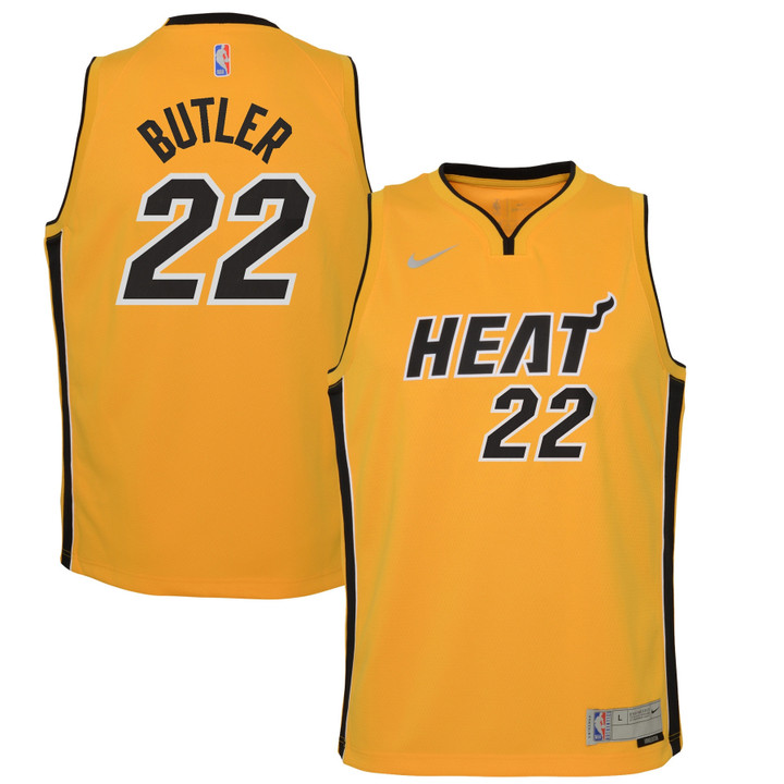 Jimmy Butler Miami Heat Nike Youth 2020/21 Swingman Player Jersey Trophy Gold - Earned Edition