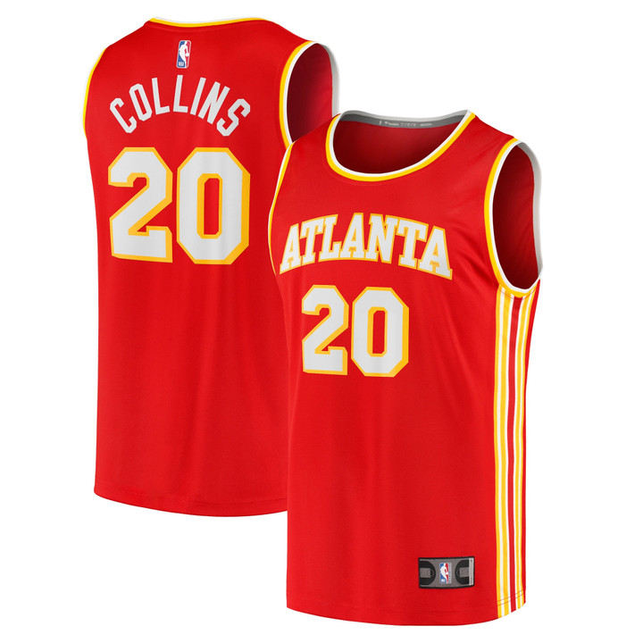 John Collins Atlanta Hawks Fanatics Branded 2021/22 Fast Break Replica Jersey - Icon Edition - Red