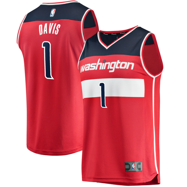 Johnny Davis Washington Wizards Fanatics Branded 2022 NBA Draft First Round Pick Fast Break Replica Player Jersey Icon - Edition - Red