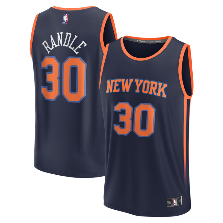 Julius Randle New York Knicks Fanatics Branded 2022/23 Fast Break Replica Jersey - Statement Edition - Navy