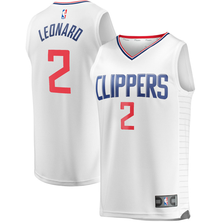 Kawhi Leonard LA Clippers Fanatics Branded Fast Break Replica Jersey White - Association Edition