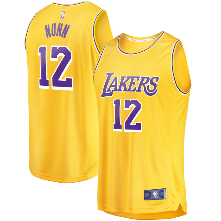 Kendrick Nunn Los Angeles Lakers Fanatics Branded 2021/22 Fast Break Replica Jersey - Icon Edition - Gold