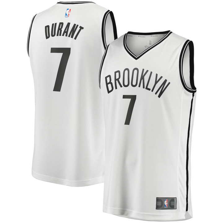 Kevin Durant Brooklyn Nets Fanatics Branded Youth 2020/21 Fast Break Player Jersey - White - Association Edition