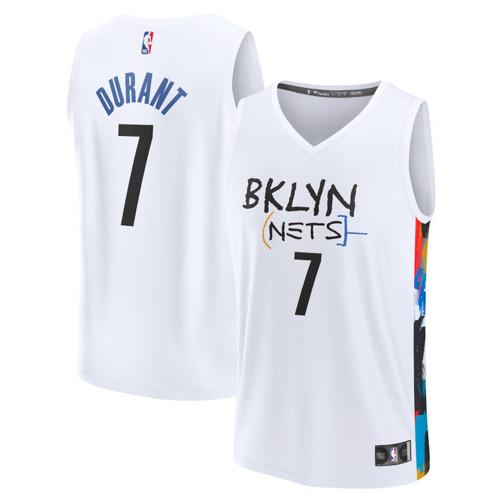Kevin Durant Brooklyn Nets Fanatics Branded Youth 2022/23 Fastbreak Jersey - City Edition - White