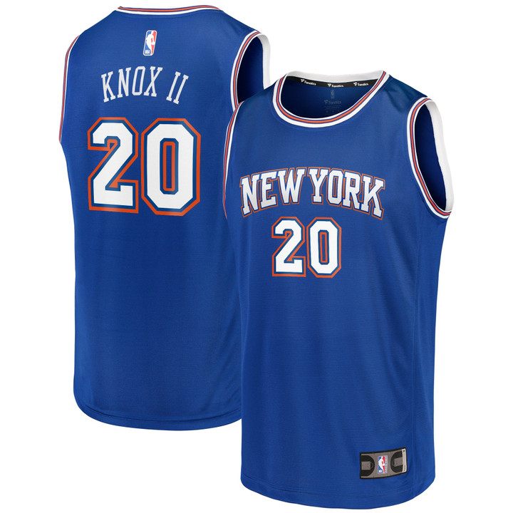 Kevin Knox New York Knicks Fanatics Branded Fast Break Team Replica Jersey Royal - Statement Edition