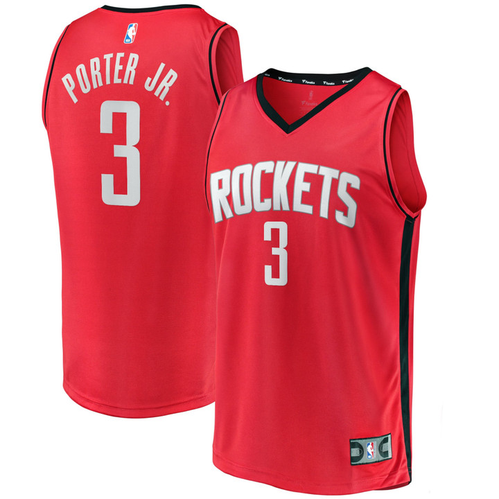 Kevin Porter Jr. Houston Rockets Fanatics Branded 2021/22 Fast Break Replica Jersey - Icon Edition - Red