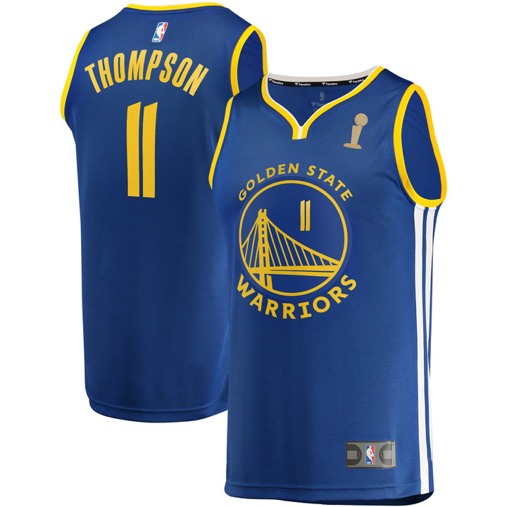 Klay Thompson Golden State Warriors Fanatics Branded 2022 NBA Finals Champions Fast Break Replica Player Jersey- Icon Edition - Royal