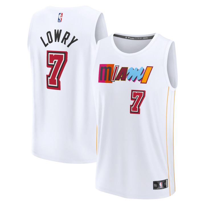 Kyle Lowry Miami Heat Fanatics Branded 2022/23 Fastbreak Jersey - City Edition - White
