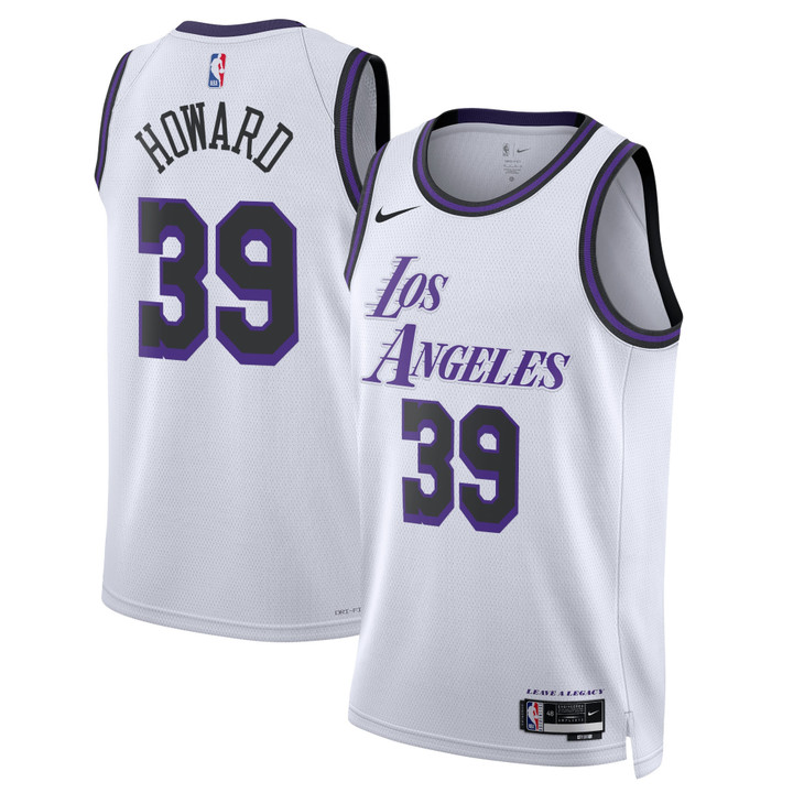 Los Angeles Lakers Nike City Edition Swingman Jersey - White - Dwight Howard