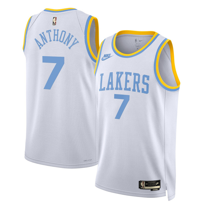 Los Angeles Lakers Nike Classic Edition Swingman Jersey - White - Carmelo Anthony