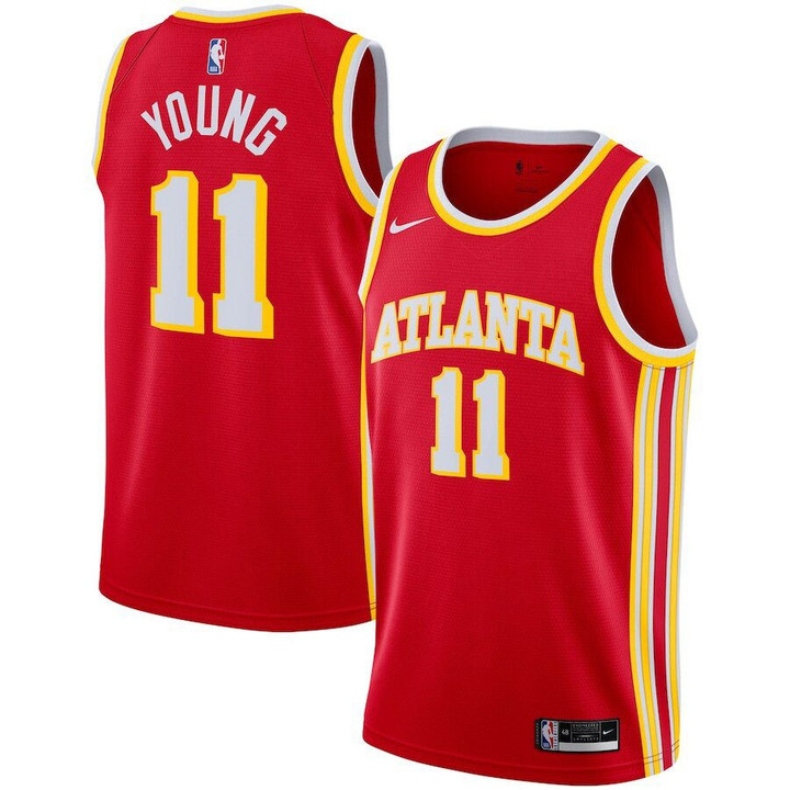 Men's Atlanta Hawks Trae Young # 11 Nike Red Swingman jersey