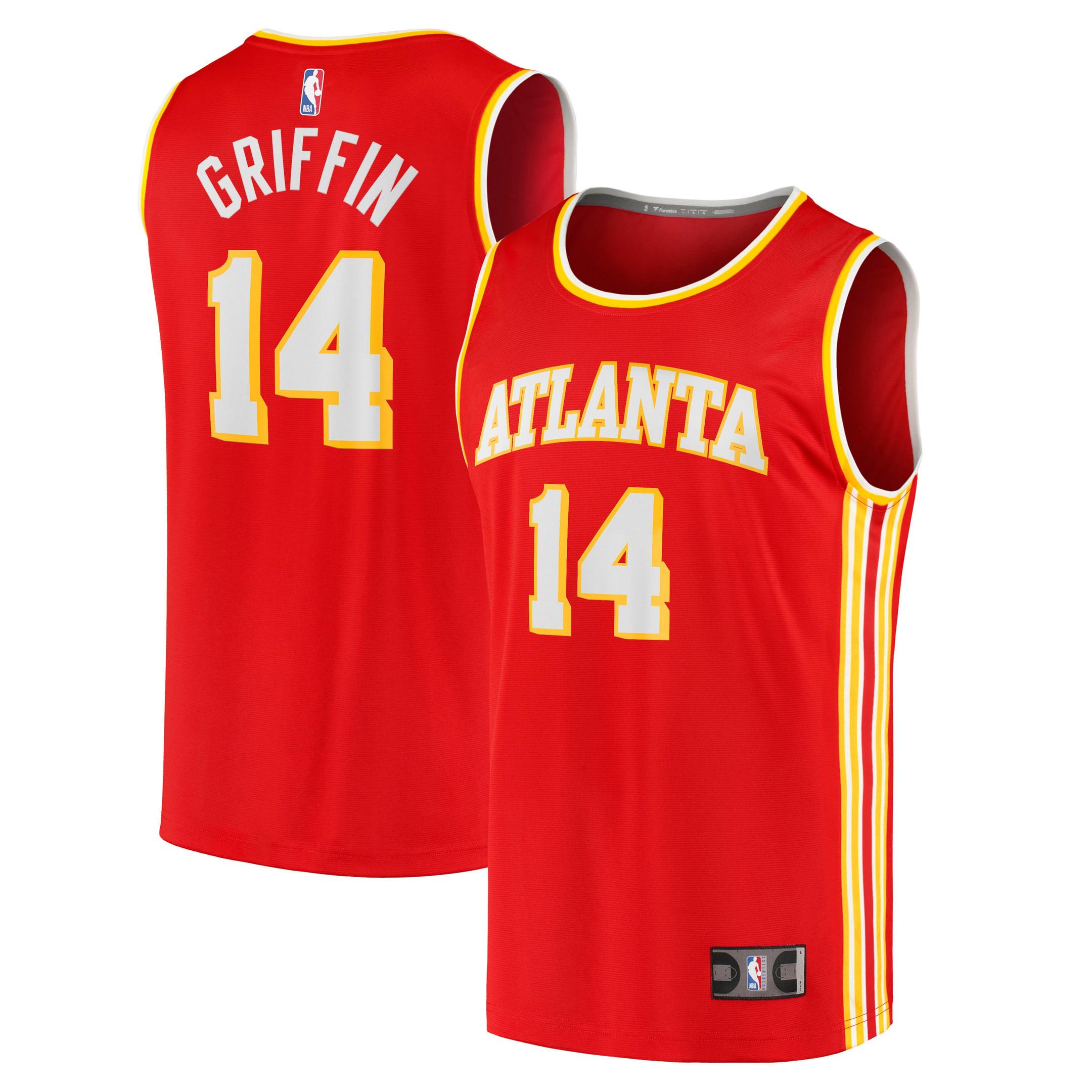 Men's Fanatics Branded AJ Griffin Red Atlanta Hawks 2022 NBA Draft First Round Pick Fast Break Replica Player Jersey - Icon Edition