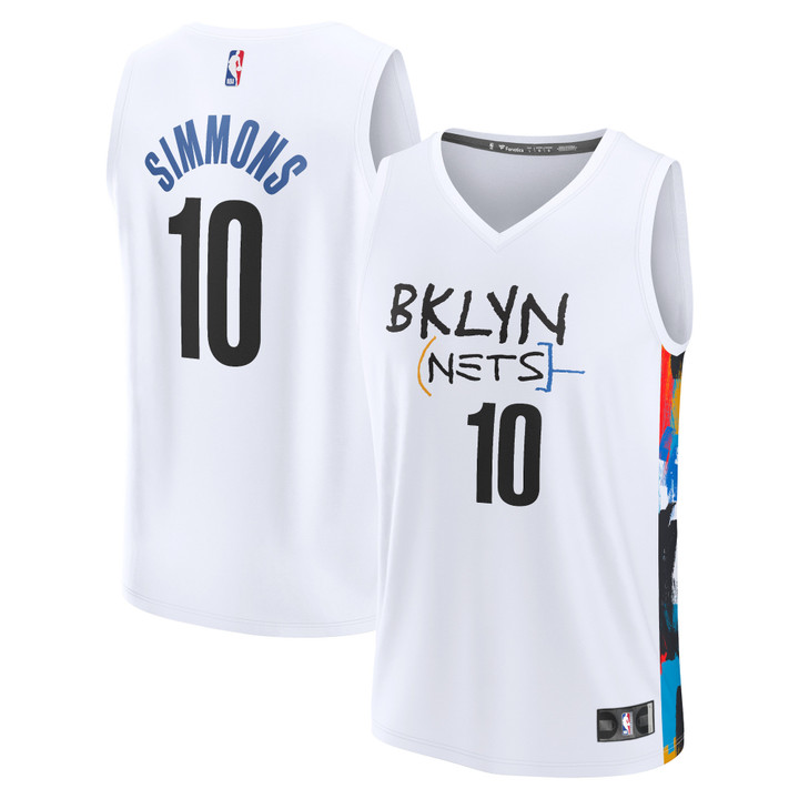 Men's Fanatics Branded Ben Simmons White Brooklyn Nets 2022/23 Fastbreak Jersey - City Edition