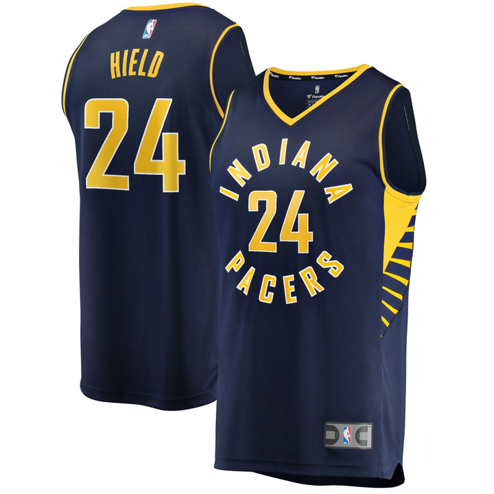 Men's Fanatics Branded Buddy Hield Navy Indiana Pacers 2021/22 Fast Break Replica Jersey - Icon Edition