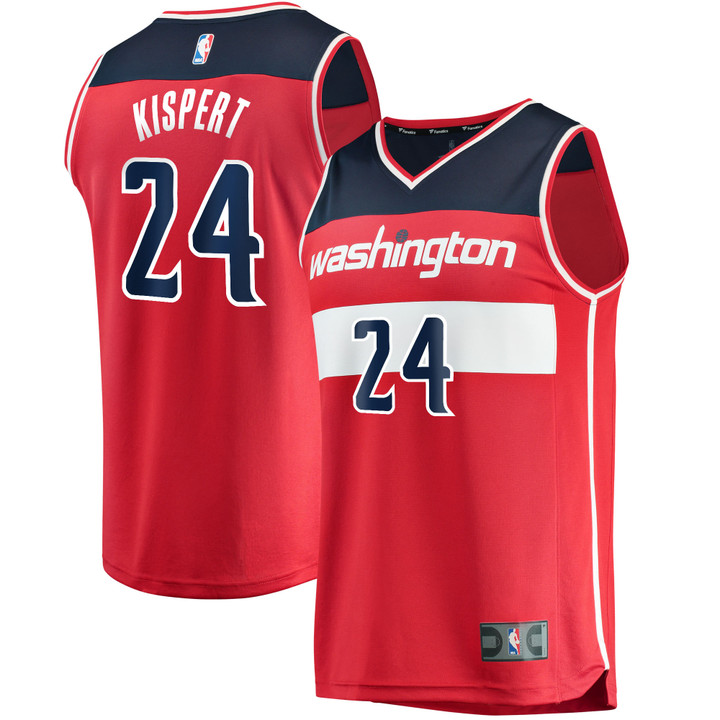 Men's Fanatics Branded Corey Kispert Red Washington Wizards 2021/22 Fast Break Replica Jersey - Icon Edition