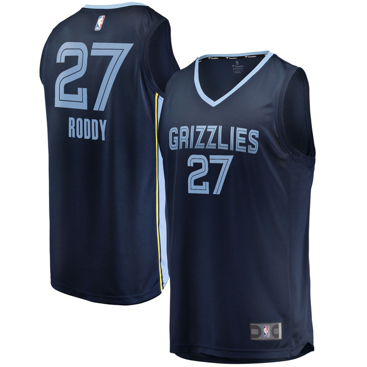 Men's Fanatics Branded David Roddy Navy Memphis Grizzlies 2022 NBA Draft First Round Pick Fast Break Replica Player Jersey - Icon Edition