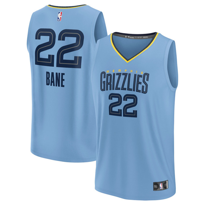 Men's Fanatics Branded Desmond Bane Light Blue Memphis Grizzlies 2022/23 Fast Break Replica Player Jersey - Statement Edition