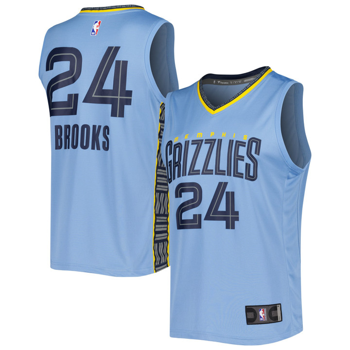 Men's Fanatics Branded Dillon Brooks Light Blue Memphis Grizzlies 2022/23 Fast Break Replica Player Jersey - Statement Edition