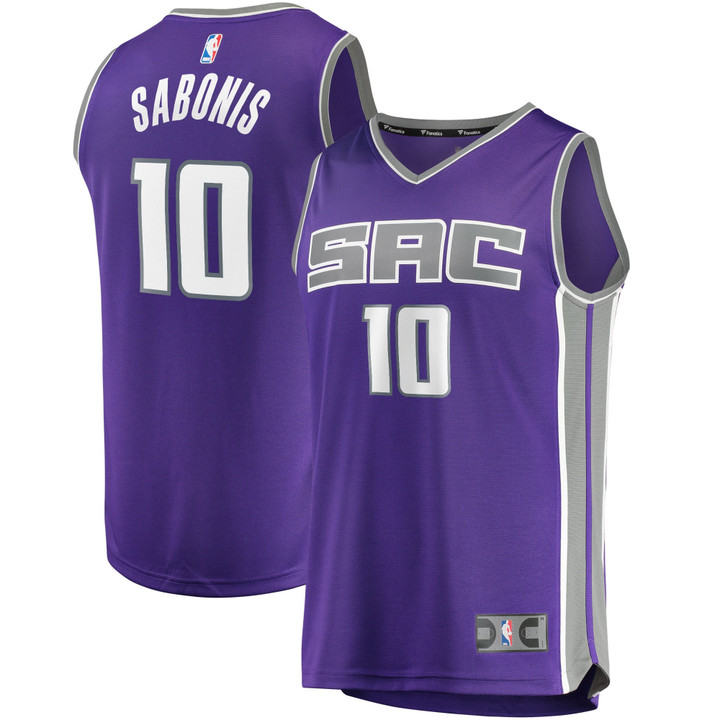 Men's Fanatics Branded Domantas Sabonis Purple Sacramento Kings 2021/22 Fast Break Replica Jersey - Icon Edition