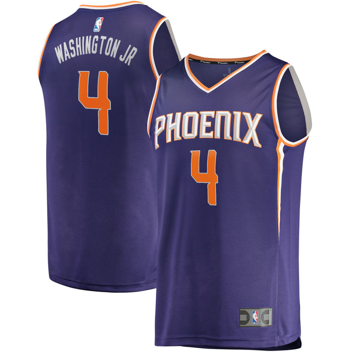 Men's Fanatics Branded Duane Washington Jr. Purple Phoenix Suns 2022/23 Fast Break Replica Player Jersey - Icon