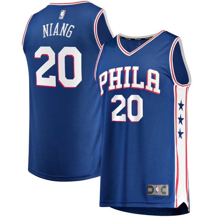 Men's Fanatics Branded Georges Niang Royal Philadelphia 76ers 2021/22 Fast Break Replica Jersey - Icon Edition