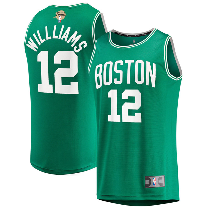 Men's Fanatics Branded Grant Williams Kelly Green Boston Celtics 2022 NBA Finals Fast Break Replica Player Jersey - Icon Edition