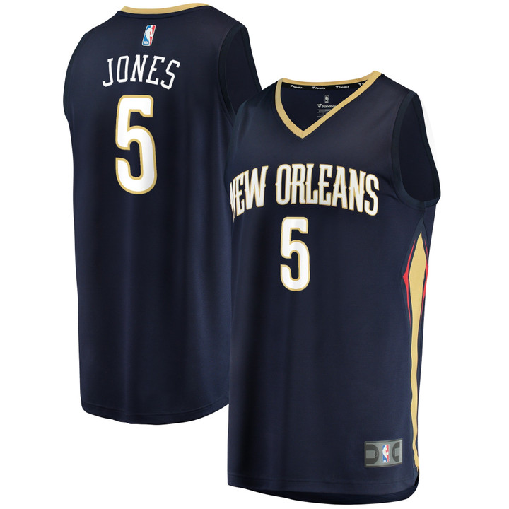 Men's Fanatics Branded Herbert Jones Navy New Orleans Pelicans 2022/23 Fast Break Replica Jersey - Icon Edition