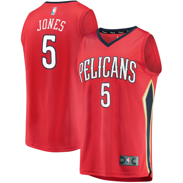Men's Fanatics Branded Herbert Jones Red New Orleans Pelicans 2022/23 Fast Break Replica Jersey - Statement Edition