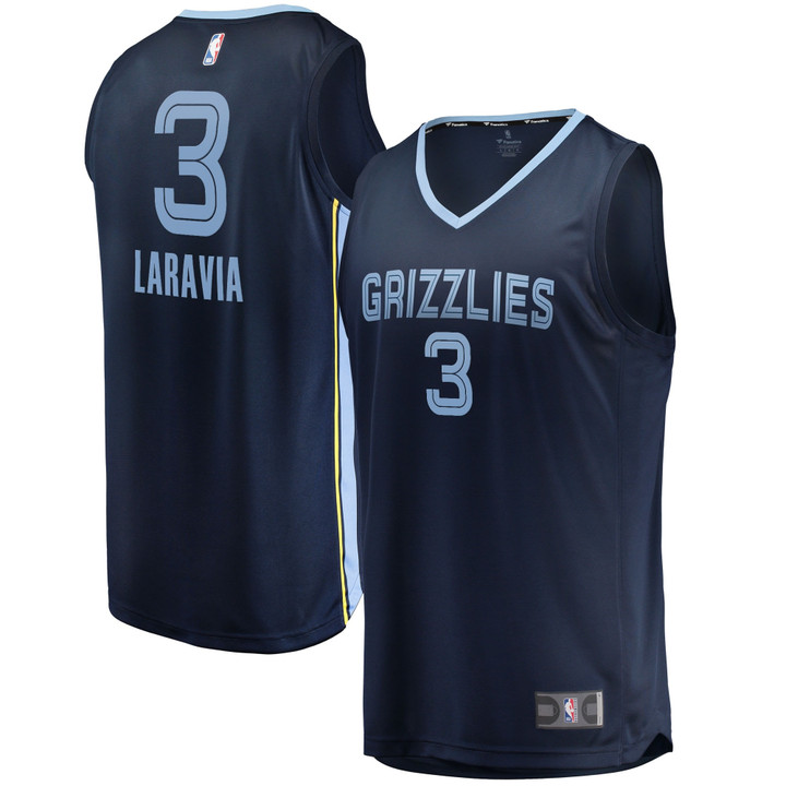 Men's Fanatics Branded Jake LaRavia Navy Memphis Grizzlies 2022 NBA Draft First Round Pick Fast Break Replica Player Jersey - Icon Edition