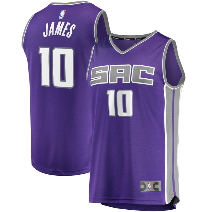 Men's Fanatics Branded Justin James Purple Sacramento Kings Fast Break Replica Jersey - Icon Edition