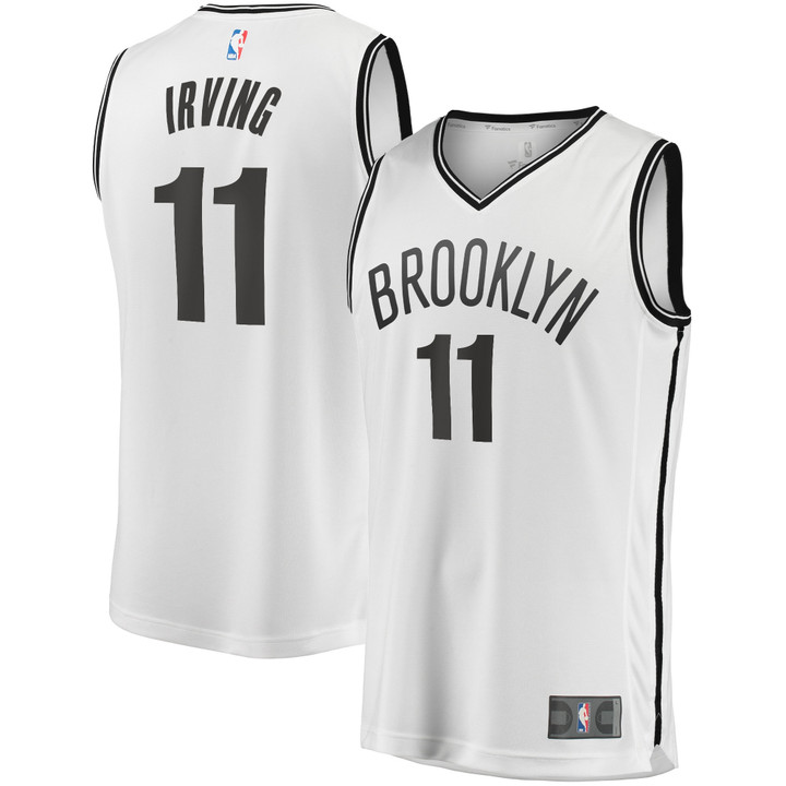 Men's Fanatics Branded Kyrie Irving White Brooklyn Nets 2019 Fast Break Player Movement Jersey - Icon Edition