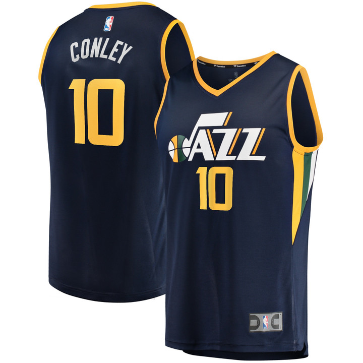 Men's Fanatics Branded Mike Conley Navy Utah Jazz Fast Break Replica Player Jersey - Icon Edition