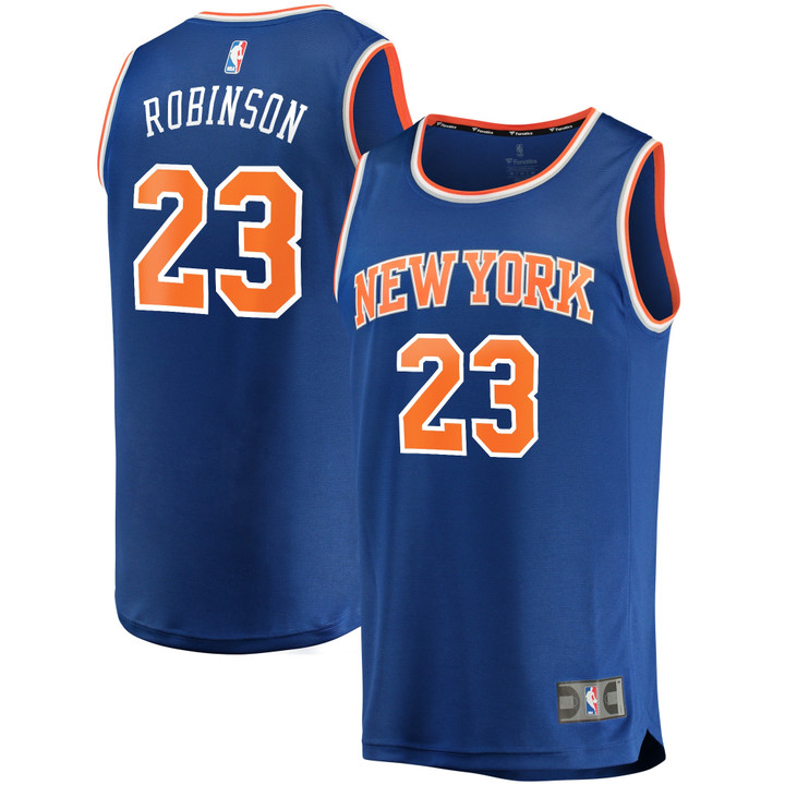 Men's Fanatics Branded Mitchell Robinson Royal New York Knicks Fast Break Replica Player Jersey - Icon Edition