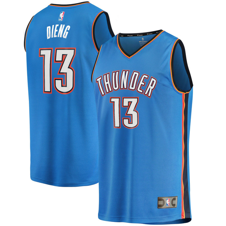 Men's Fanatics Branded Ousmane Dieng Blue Oklahoma City Thunder 2022 NBA Draft First Round Pick Fast Break Replica Player Jersey - Icon Edition