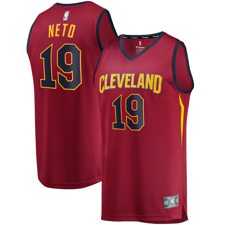 Men's Fanatics Branded Raul Neto Wine Cleveland Cavaliers Fast Break Replica Jersey - Icon Edition