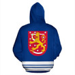 Suomi - Finland Hoodie Coat Of Arms Line Style NVD1262 - Amaze Style™