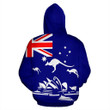 Australia Hoodie Flag Kangaroo And Sydney Opera - Amaze Style™-Apparel