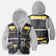3D All Over Electrican Kids Hoodie - Amaze Style™