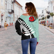 Lest We Forget - New Zealand Mint Off Shoulder Sweater K52 - Amaze Style™-WOMENS OFF SHOULDER SWEATERS