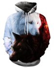 3D All Over Print wolf Hoodie - Amaze Style™