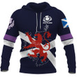 Scotland Lion Rampant with Thistle Hoodie - Amaze Style™-Apparel