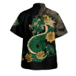 Am Style Aztec Maya Quetzalcoatl Skull Sunstone 2D Print Unisex Fashion Hawaii Shirt - Full size - Amaze Style™