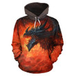 Dragon in Hell All Over Hoodie TT130802 - Amaze Style™-Apparel