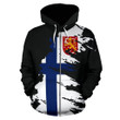 Finland Hoodie Flag Painting Zip-Up NVD1250 - Amaze Style™