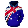 Australia Hoodie Wave Flag Color 01 -NNK1486 - Amaze Style™-Apparel
