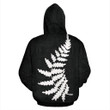 Aotearoa-New Zealand Hoodie Silver Fern Kiwi Patterns Maori PL - Amaze Style™