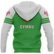 Wales Flag Hoodie Triple Style NVD1056 - Amaze Style™
